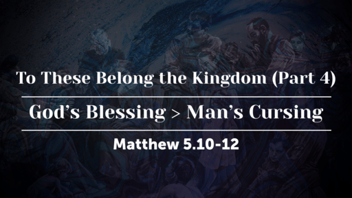 God's Blessing > Man's Cursing