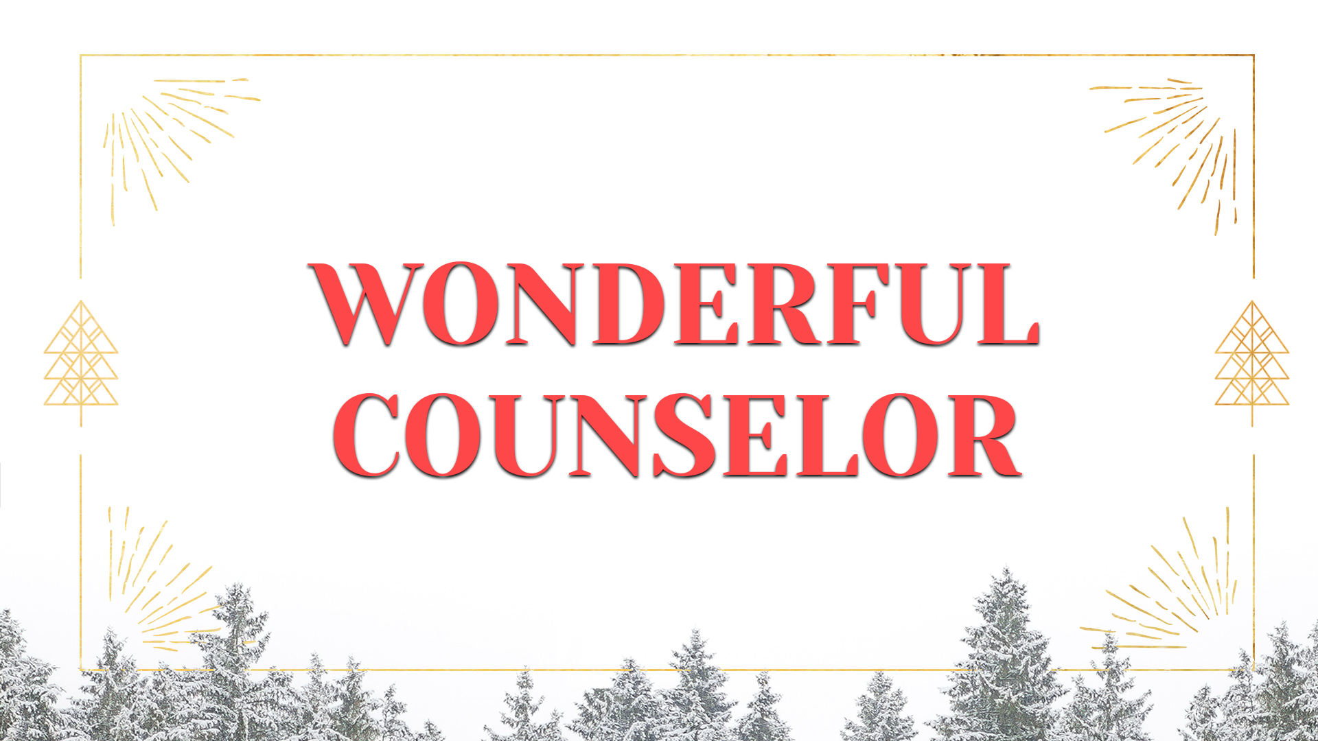 What Does The Name Wonderful Counselor Mean