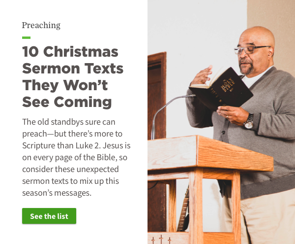 10 Christmas Sermon Texts They Won't See Coming