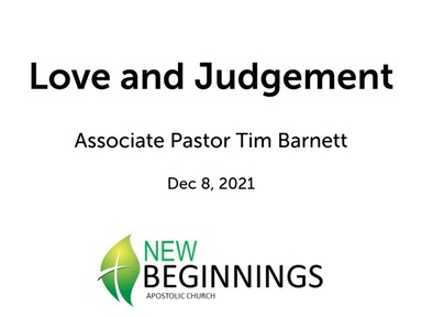 Love and Judgement- Wed 12/8