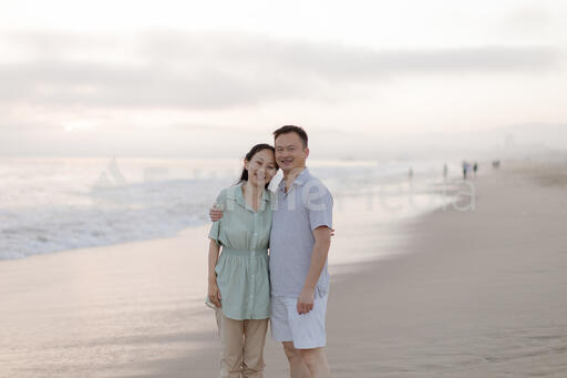 Husband and Wife at the Beach