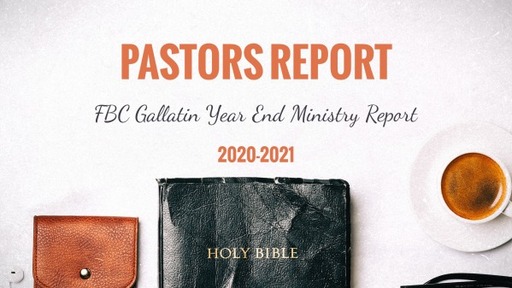 Pastors Report (2020-2021)