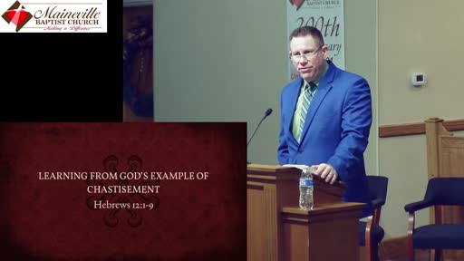 LEARNING FROM GOD’S EXAMPLE OF CHASTISEMENT