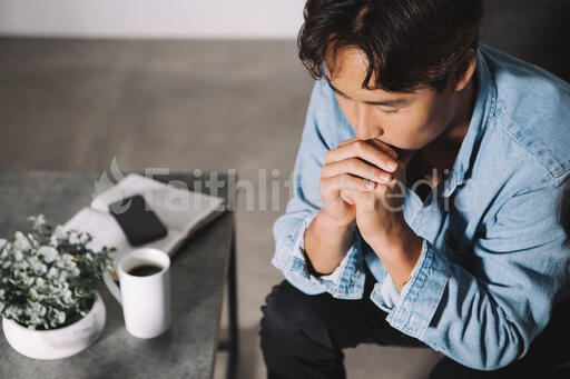 Young Man Praying
