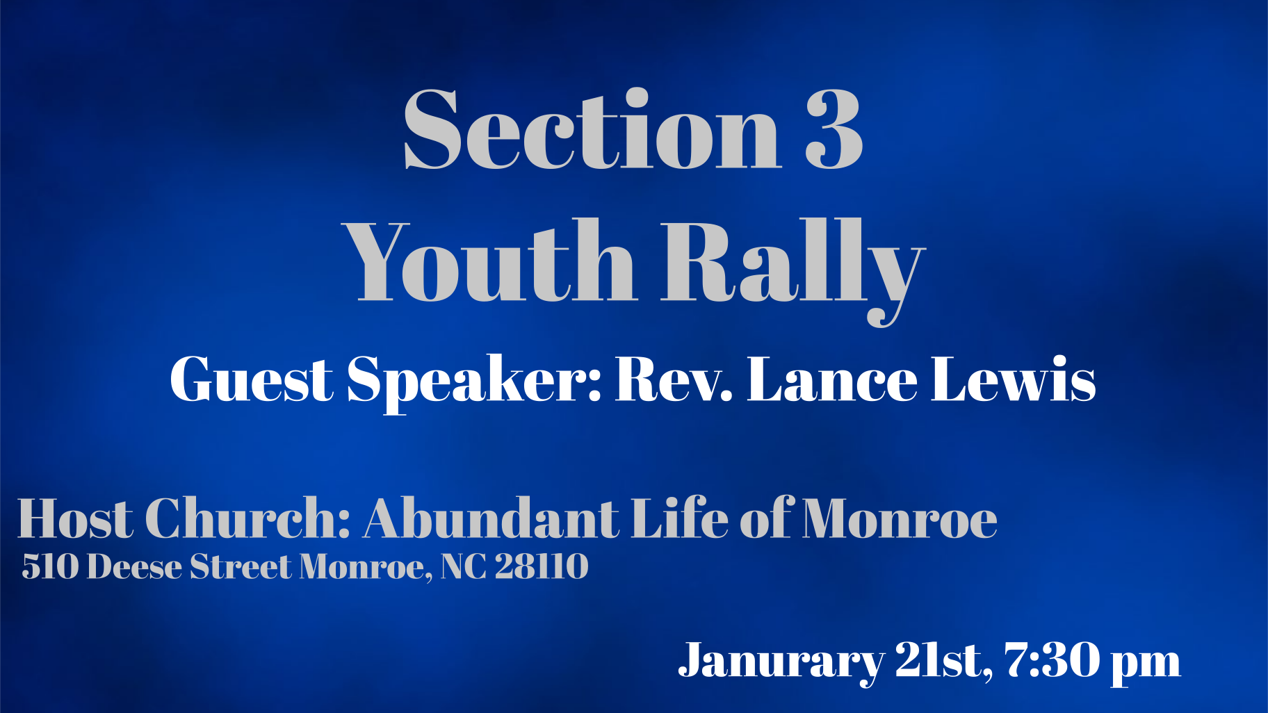 Youth Rally