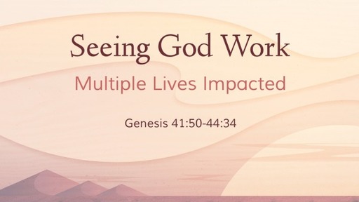 Seeing God Work