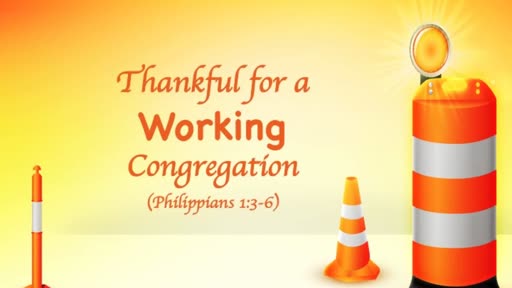 A Congregation to be Thankful For