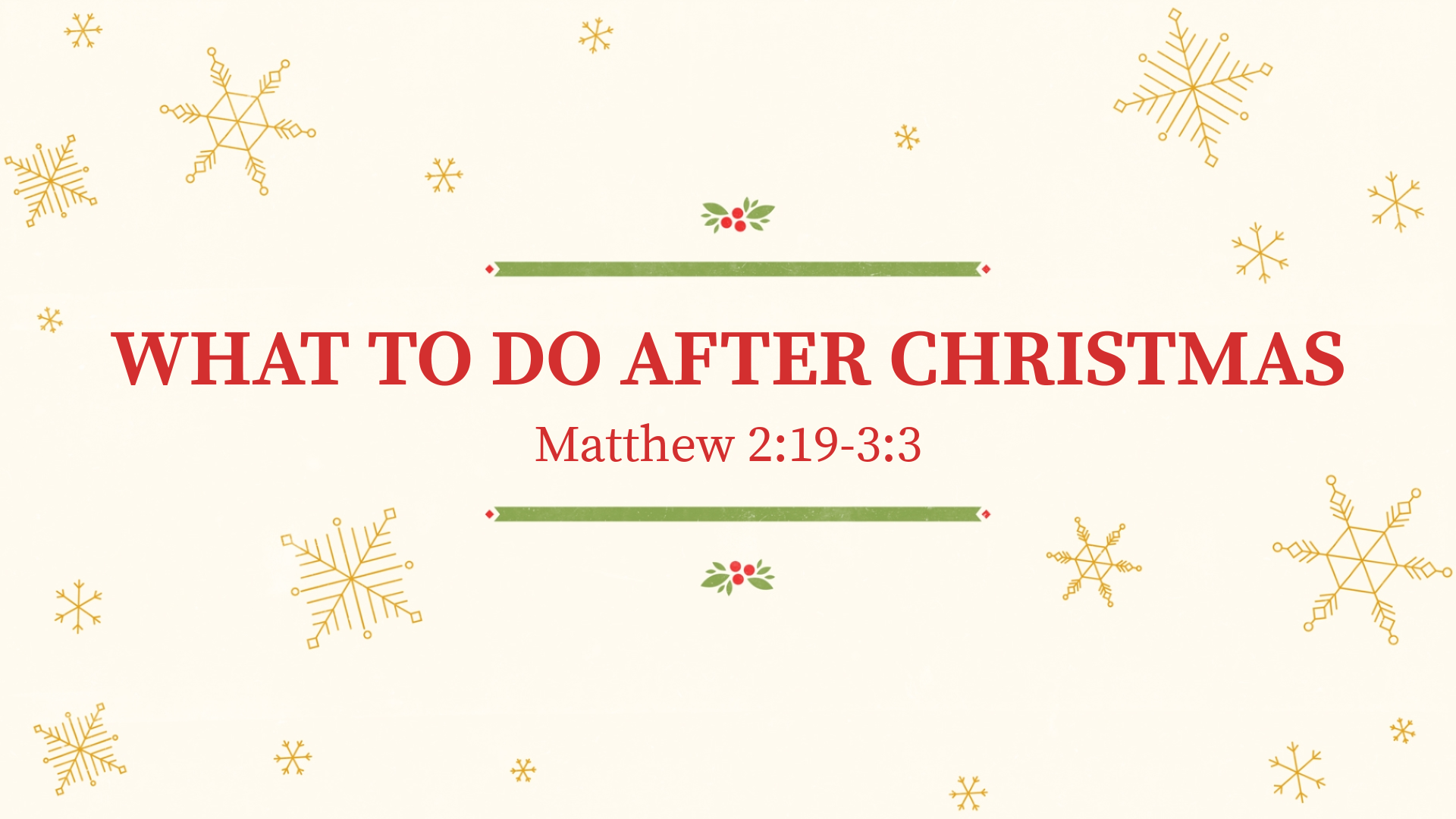 What To Do After Christmas Logos Sermons