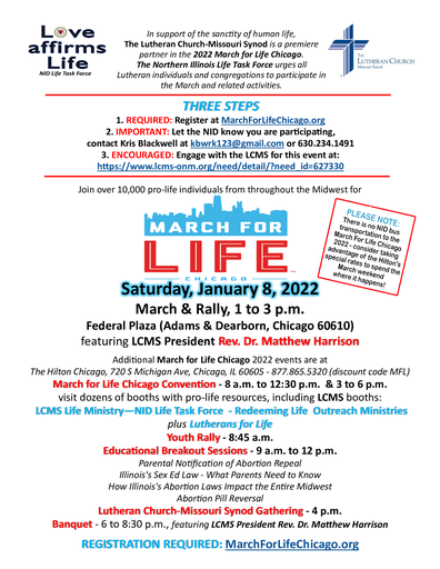 NID 2022 March for Life Promo Piece