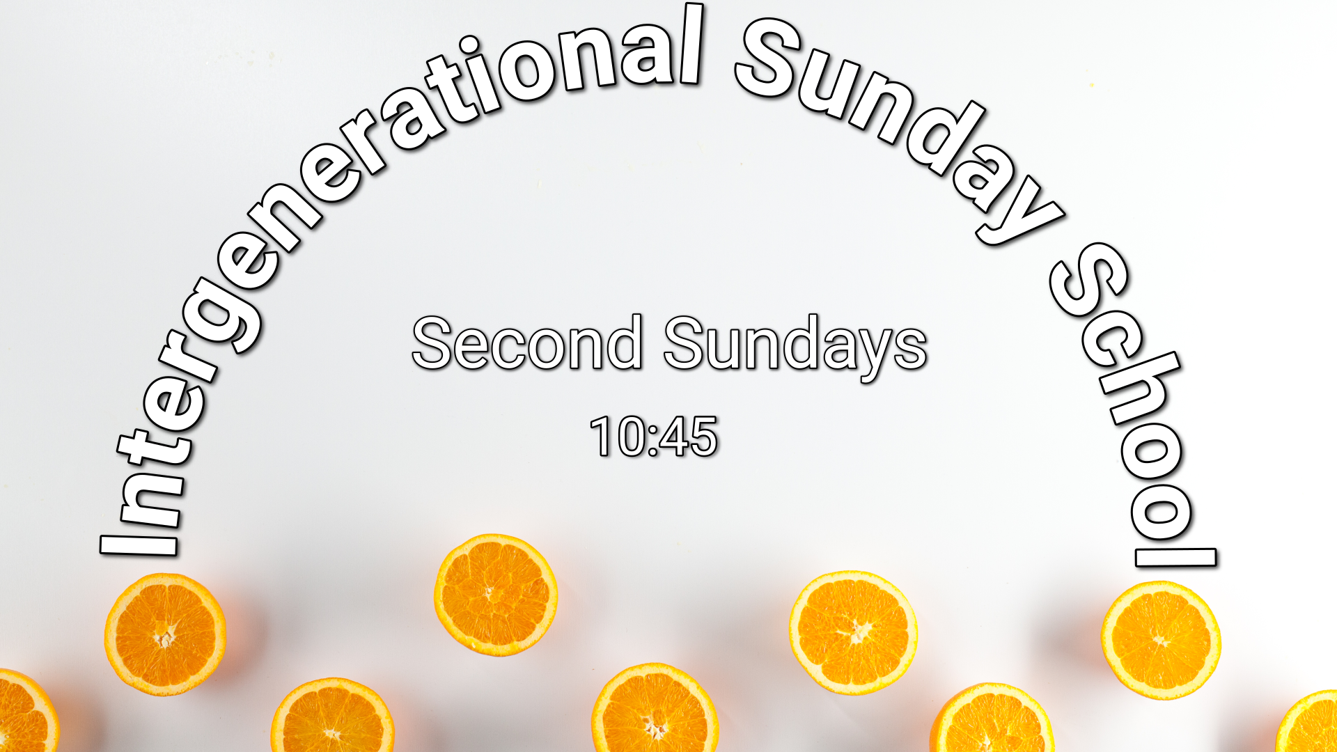 Intergenerational Sunday School