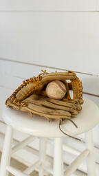 Baseball, Mitt, and Bat  image 4