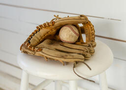 Baseball, Mitt, and Bat  image 8