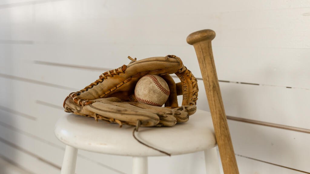 Baseball, Mitt, and Bat large preview