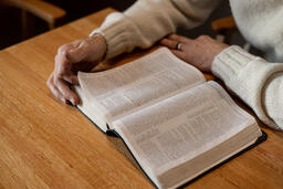 Man Reading the Bible Alone  image 2