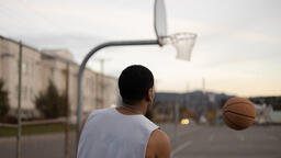 Man Playing Basketball  image 1