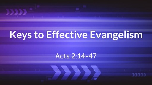 Keys to Effective Evangelism