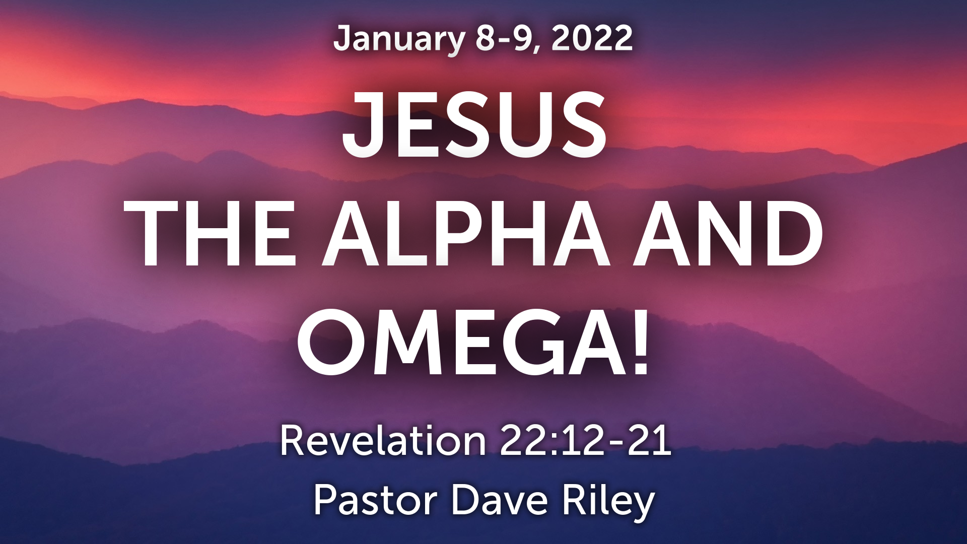 Jesus the Alpha and Omega Logos Sermons