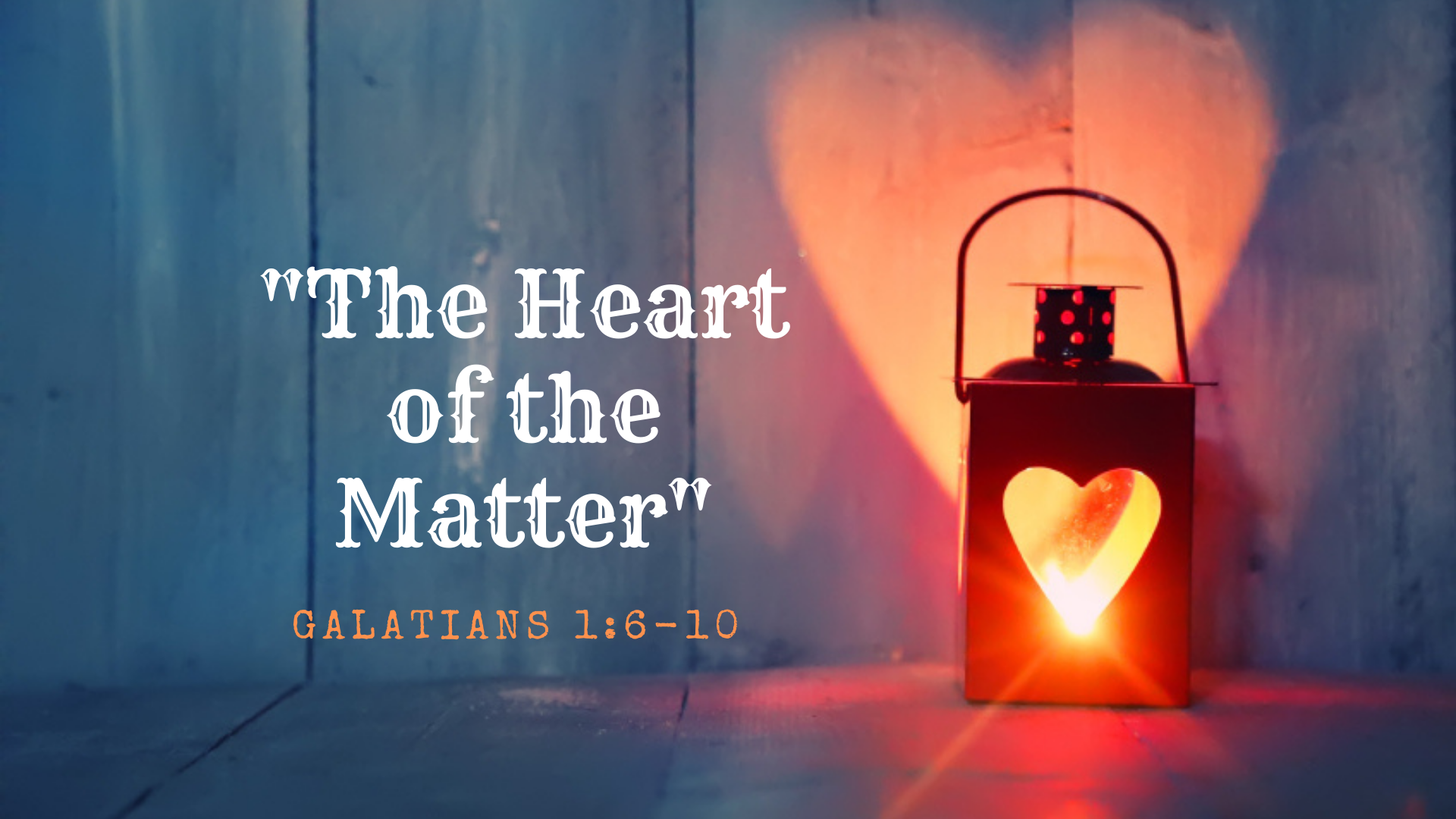 The Heart of the Matter - Logos Sermons