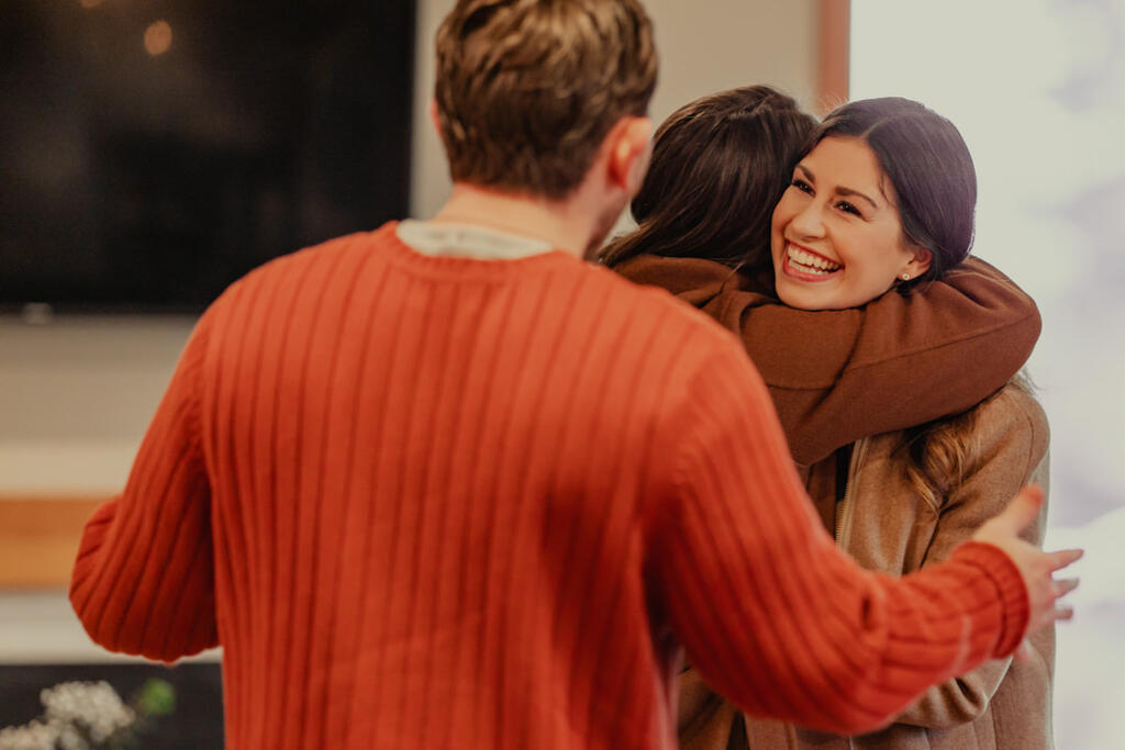 Friends Greeting Each Other large preview