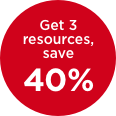 Get 3 resources, get 40% off