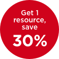 Get 1 resource, get 30% off
