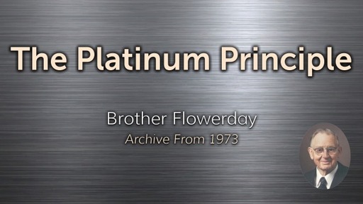 The Platinum Principle