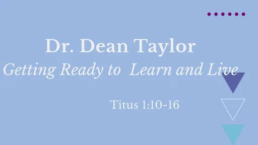 Get Read to Learn and Live - Titus 1:10-16