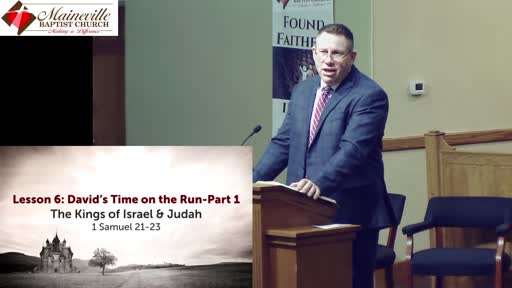 The Kings of Israel - Lesson 7: David's Time the Run - Part 1