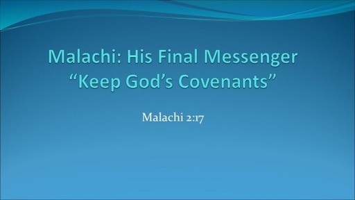 Keep God's Covenants