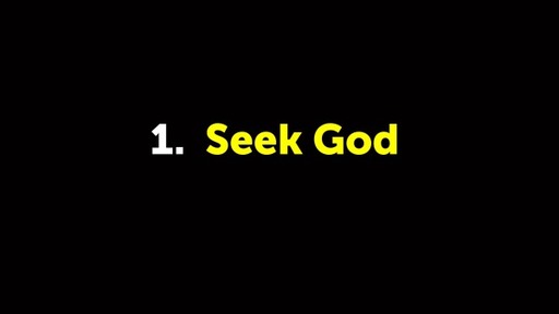 From this Day Forward ... Seek God