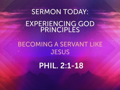 FEBRUARY 2022 Sunday Worship-  Experiencing God Principles SERIES