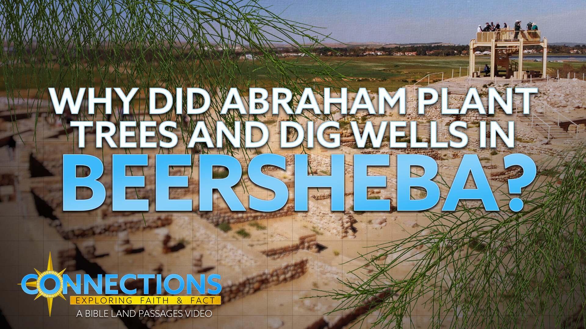 Connections Why Did Abraham Plant Trees and Dig Wells in Beersheba