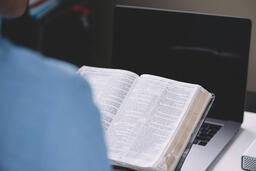 Seminary Student Reading the Bible  image 2
