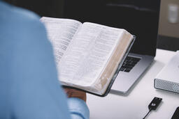 Seminary Student Reading the Bible  image 1