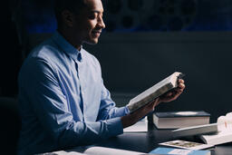 Seminary Student Reading the Bible  image 2