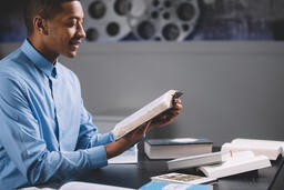 Seminary Student Reading the Bible  image 1