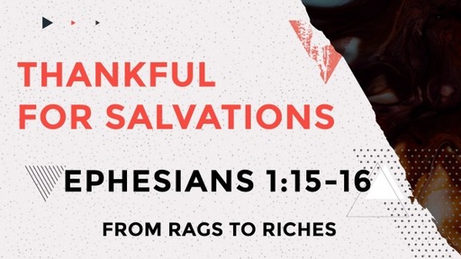 Thankful for Salvations