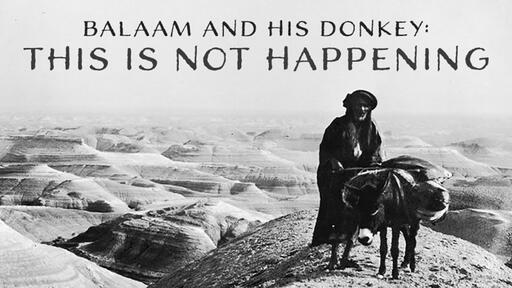 Balaam and His Donkey: This Is Not Happening