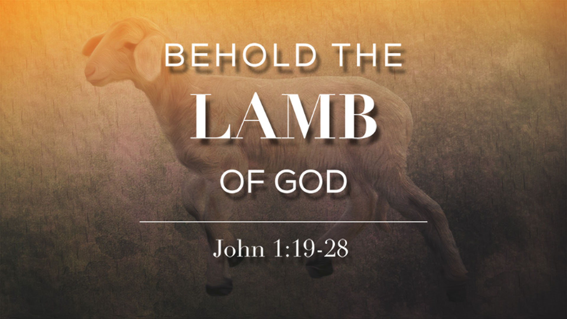 Behold the Lamb of God - Logos Sermons