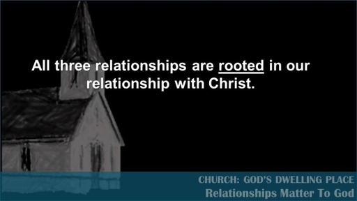 Relationships Matter To God