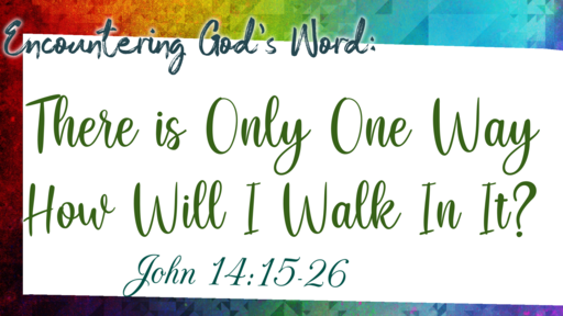 There is Only One Way – How Will I Walk In It?