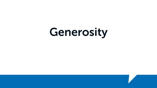 Christ-Like Character: Generosity
