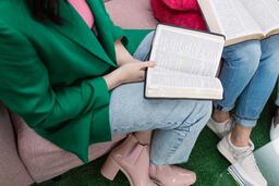 Women Reading the Bible and Drinking Coffee Together  image 1