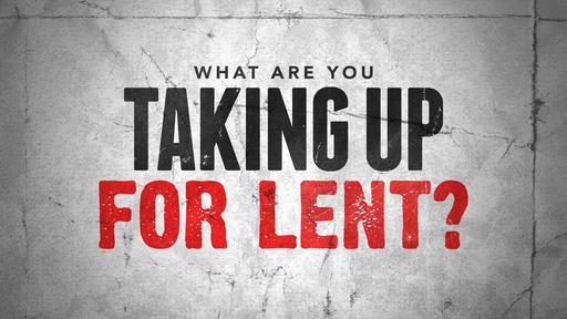 Taking Up for Lent: Disipline