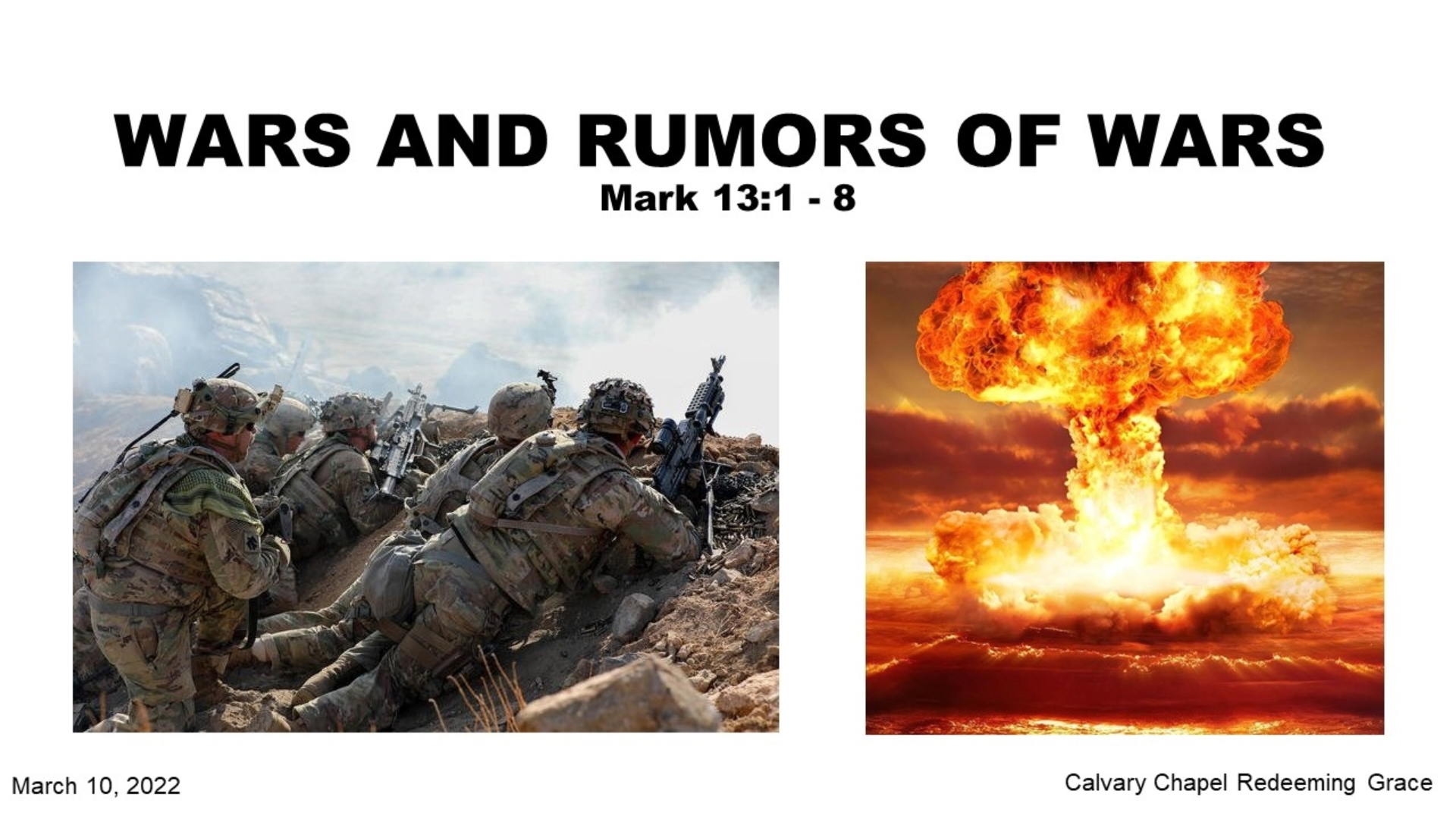 What Does Rumors Of War Mean In The Bible