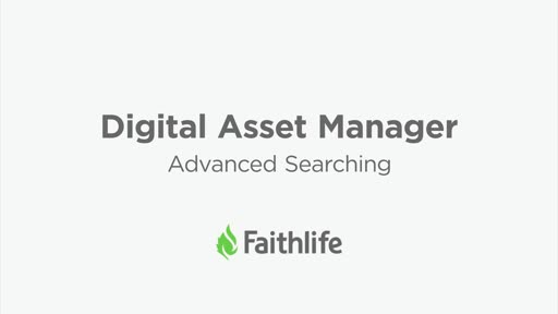 Digital Asset Manager: Advanced Searching