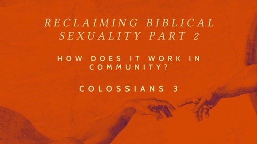Reclaiming Biblical Sexuality Part 2