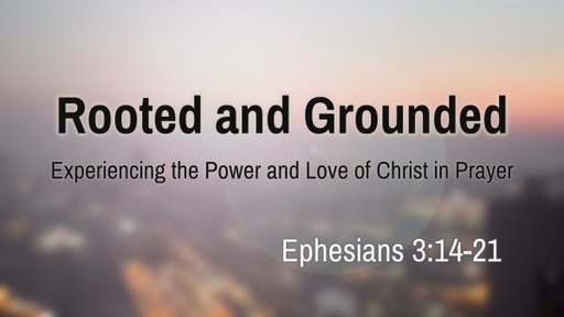 Rooted and Grounded: Experienceing the Power and Love of Christ in Prayer