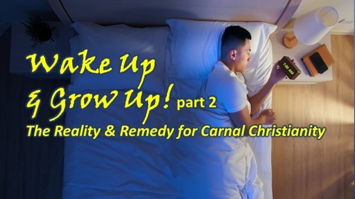 Wake Up and Grow Up Pt 2 - The Reality and Remedy for Carnal Christianity