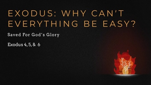 Exodus: Why Can't Everything Be Easy?